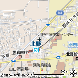 福岡県久留米市北野町今山622周辺の地図