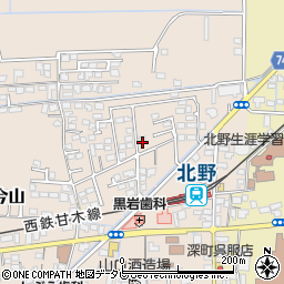 福岡県久留米市北野町今山830周辺の地図