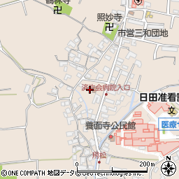 大分県日田市清水町827-1周辺の地図
