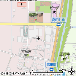 佐賀県鳥栖市高田町168周辺の地図
