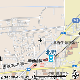 福岡県久留米市北野町今山844周辺の地図