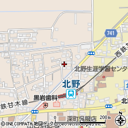福岡県久留米市北野町今山847周辺の地図