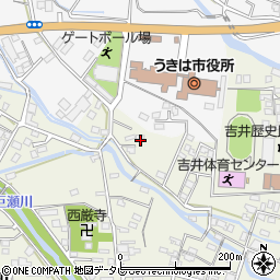 福岡県うきは市吉井町1502-1周辺の地図