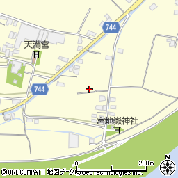 福岡県久留米市北野町金島周辺の地図