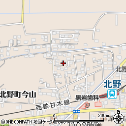 福岡県久留米市北野町今山868周辺の地図