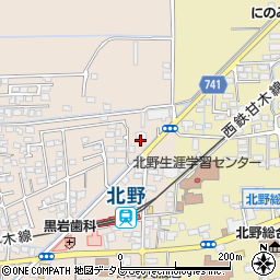 福岡県久留米市北野町今山855周辺の地図