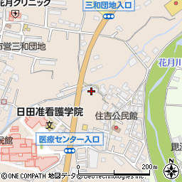 大分県日田市清水町786-1周辺の地図