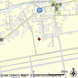 福岡県久留米市大橋町蜷川1270周辺の地図