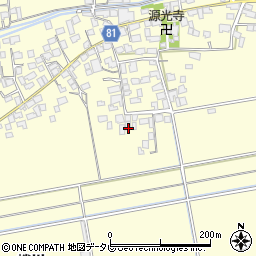 福岡県久留米市大橋町蜷川1251周辺の地図