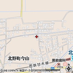 福岡県久留米市北野町今山928周辺の地図