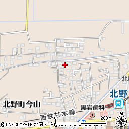 福岡県久留米市北野町今山872周辺の地図