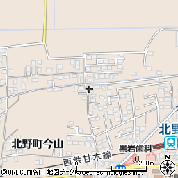 福岡県久留米市北野町今山875周辺の地図