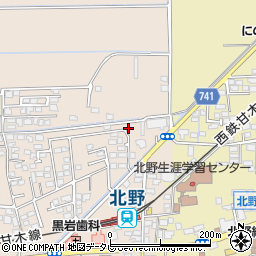 福岡県久留米市北野町今山858周辺の地図