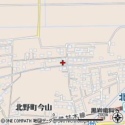 福岡県久留米市北野町今山931周辺の地図