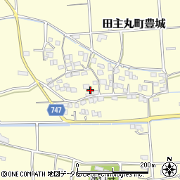 福岡県久留米市田主丸町豊城1126-7周辺の地図
