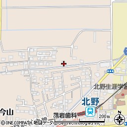 福岡県久留米市北野町今山1245周辺の地図