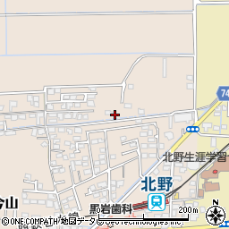 福岡県久留米市北野町今山1246周辺の地図