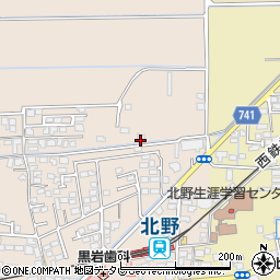 福岡県久留米市北野町今山1249周辺の地図