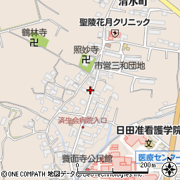 大分県日田市清水町899-1周辺の地図