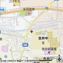 福岡県うきは市吉井町1539周辺の地図