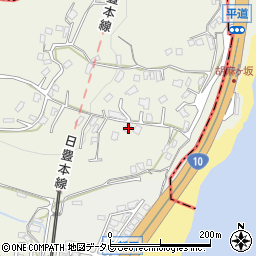 大分県別府市平道1023-2周辺の地図