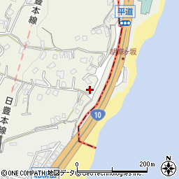 大分県別府市平道1010周辺の地図