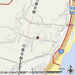 ベル・エール別府平道周辺の地図