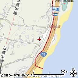 大分県別府市平道1009-1周辺の地図