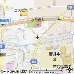 福岡県うきは市吉井町1522周辺の地図