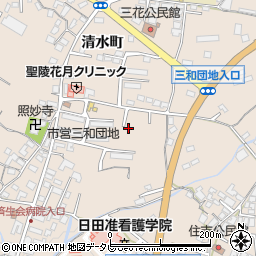 大分県日田市清水町928-10周辺の地図