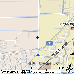 福岡県久留米市北野町今山1254周辺の地図