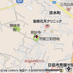 照妙寺周辺の地図