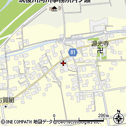 福岡県久留米市大橋町蜷川1323周辺の地図