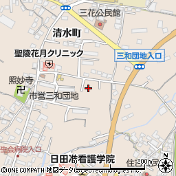 大分県日田市清水町928-9周辺の地図