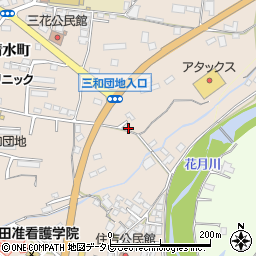 大分県日田市清水町750周辺の地図