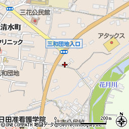 大分県日田市清水町750-4周辺の地図