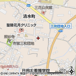 大分県日田市清水町928-7周辺の地図