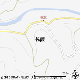 高知県高岡郡梼原町佐渡周辺の地図