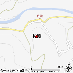 高知県梼原町（高岡郡）佐渡周辺の地図