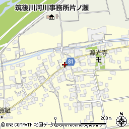 福岡県久留米市大橋町蜷川1520周辺の地図