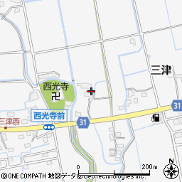 佐賀県神埼郡吉野ヶ里町三津周辺の地図