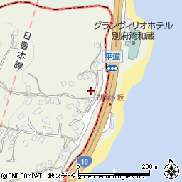 大分県別府市平道1757周辺の地図