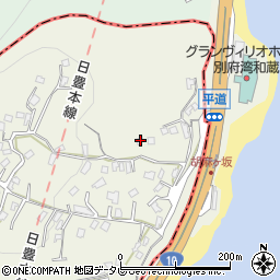 大分県別府市平道972周辺の地図