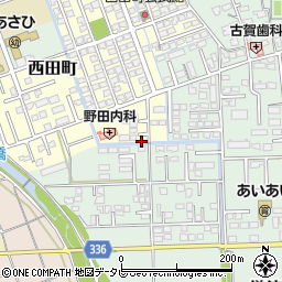 佐賀県鳥栖市西田町220周辺の地図