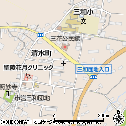 大分県日田市清水町938-15周辺の地図