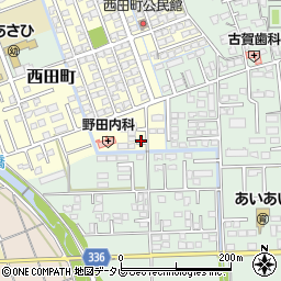佐賀県鳥栖市西田町218周辺の地図