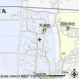 福岡県久留米市北野町仁王丸周辺の地図