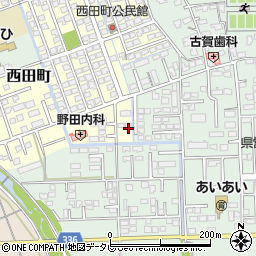 佐賀県鳥栖市西田町225周辺の地図
