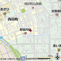 佐賀県鳥栖市西田町215周辺の地図