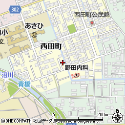 佐賀県鳥栖市西田町256周辺の地図
